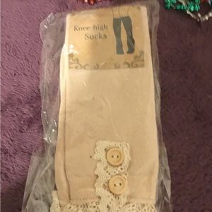 NWT Knee High Socks- 8-10 Size